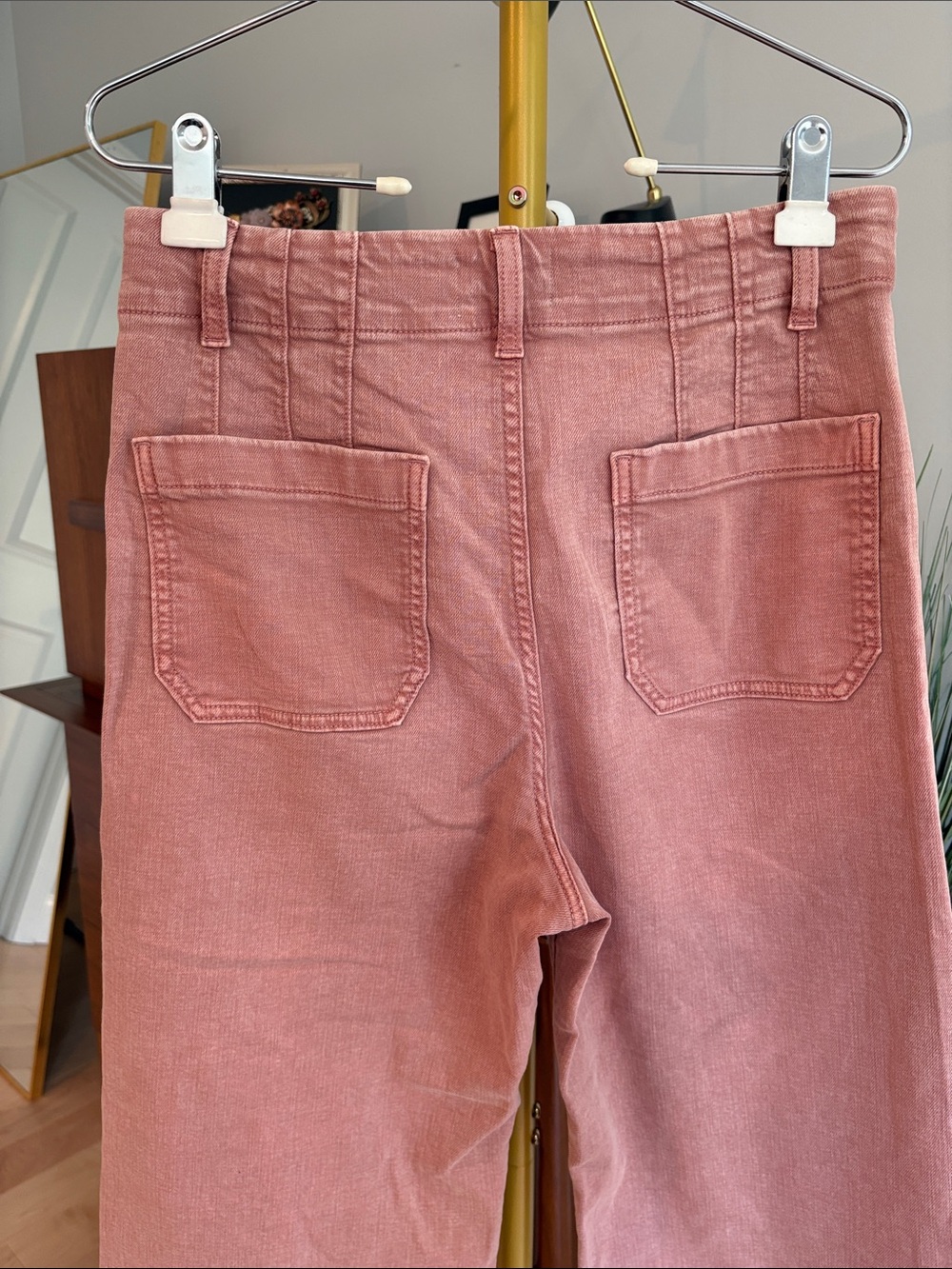 LC Lauren Conrad Dusty Rose Wide-Leg Crop Jeans - Picture 4 of 5